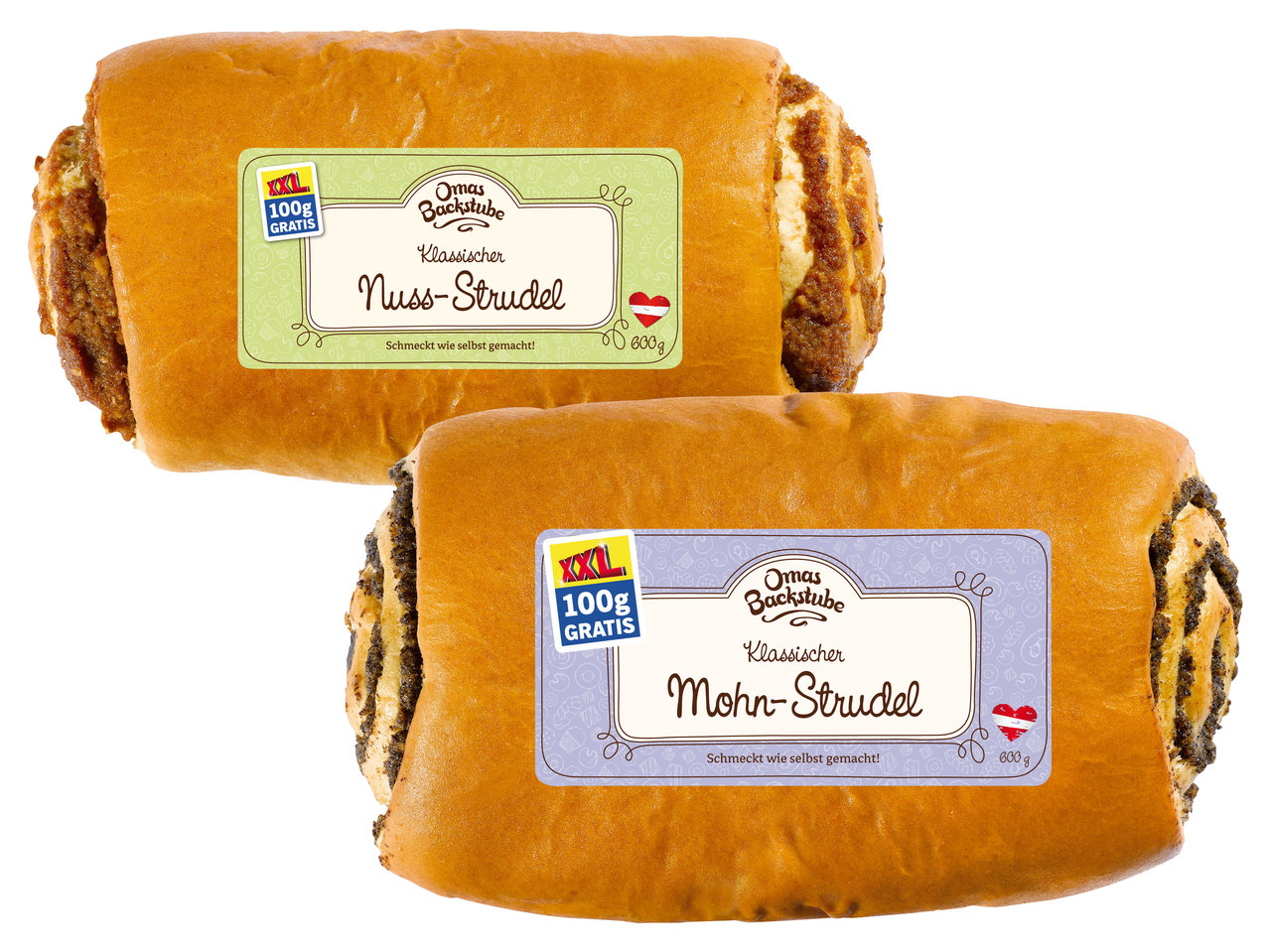 OMAS BACKSTUBE Klassischer Mohn- oder Nuss-Strudel