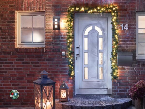 Ghirlanda di abete sintetico con LED