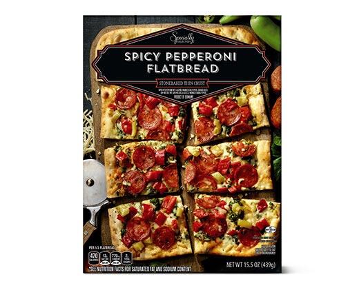 Specially Selected 
 Eggplant Grana or Spicy Pepperoni Flatbread
