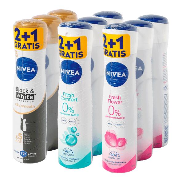 NIVEA(R) 				Deospray, 3 st.