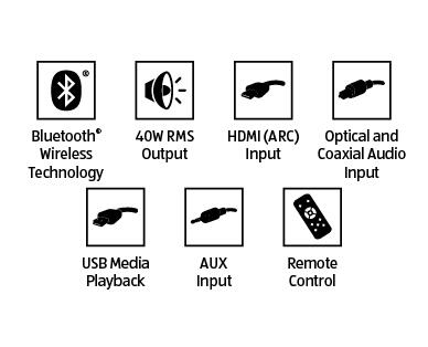 2.0 Bluetooth Soundbar