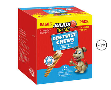 Julius Treatz Den-Twist Chews 28pk