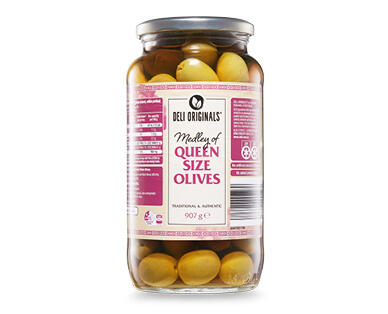 Deli Originals Whole Queen Olives Medley 907g