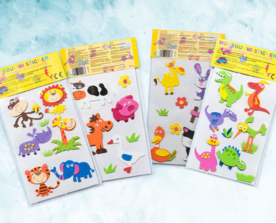 Moosgummi-Sticker