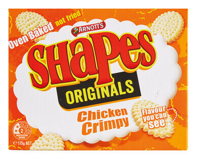 Arnott's Chicken Crimpy Shapes 175g