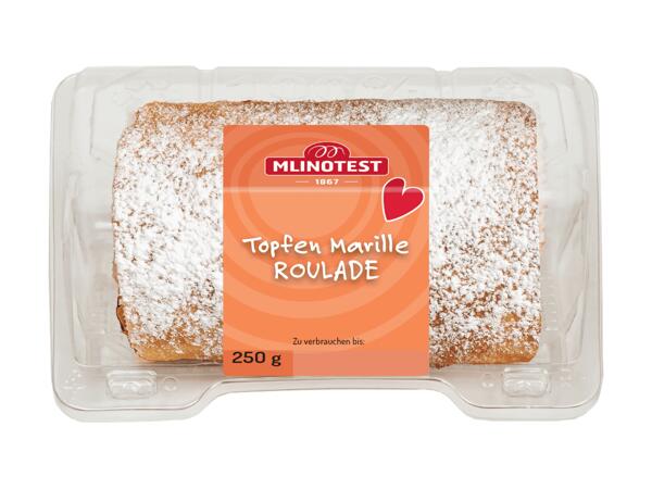 Roulade mit Topfen und Marille