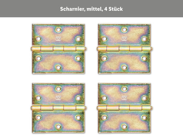 Scharniere-/​Riegel-/​Bänder-Sortiment