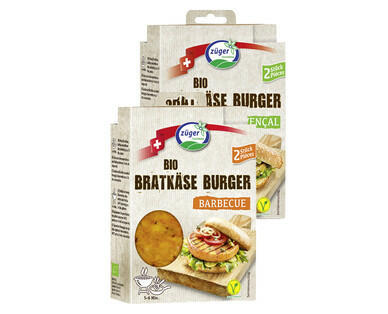ZÜGER
BURGERS DE FROMAGE BIO À GRILLER