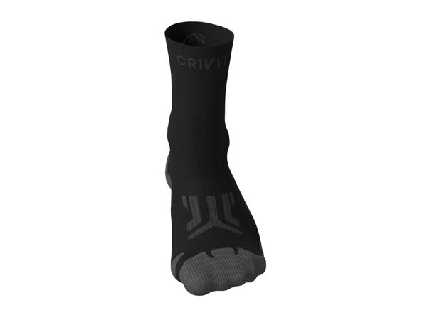 CRIVIT Adults' Black & Grey Premium Walking Socks