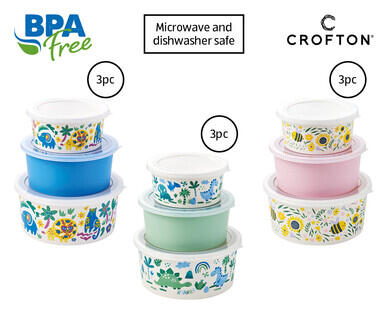 Children's Dinner Set 3pc or Nesting Containers 3pc