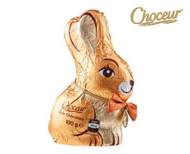Choceur Luxury Dark or White Chocolate Bunny 100g