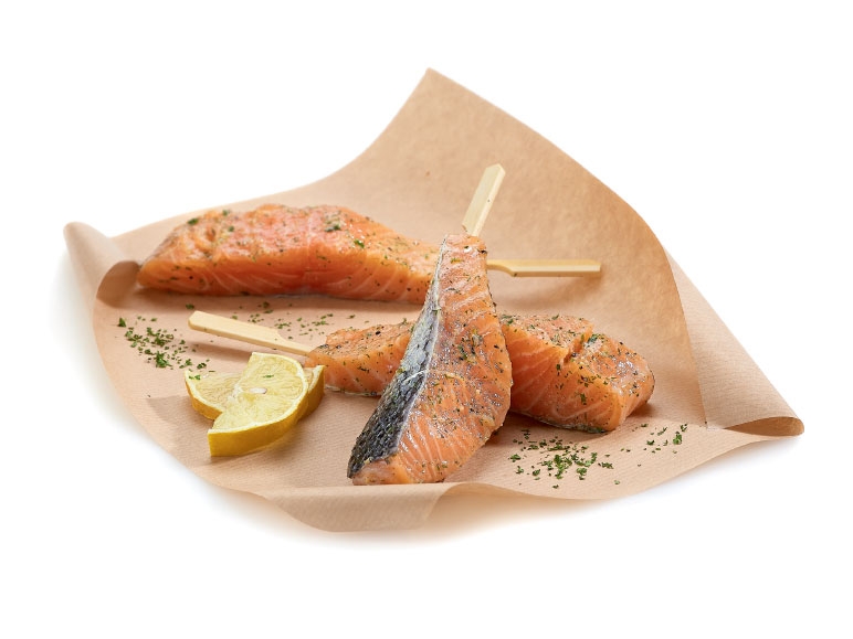 Zalmspies met kruiden