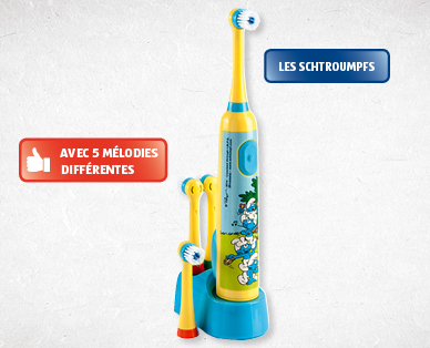 Brosse à dents électrique pour enfants avec accu et musique