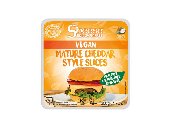 Sheese Vegan Mature Cheddar Cheese Style Slices