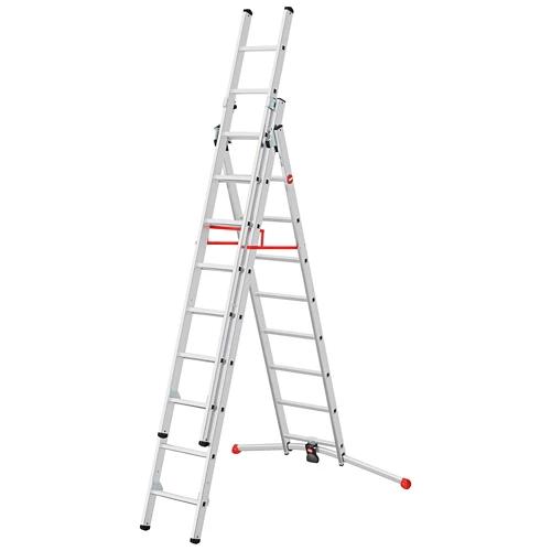 HAILO 3-teilige Alu-Kombileiter mit LOT-System, S100 Profi