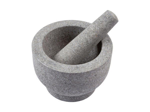 Set mortaio in pietra, 2 pezzi