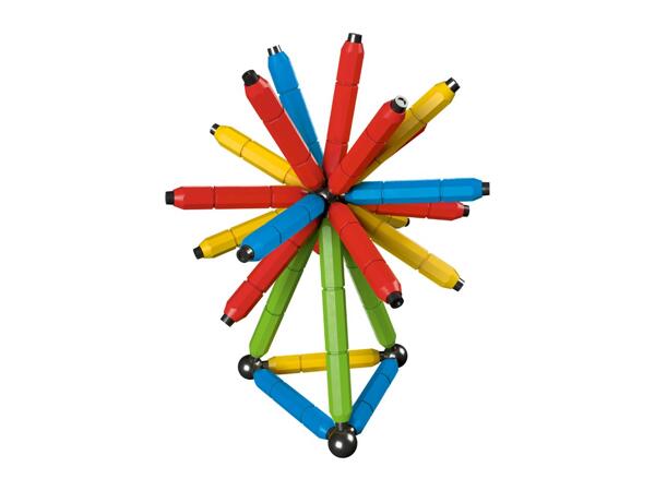 Lupilu Multicoloured Magnetic Building Set - 60 Pieces