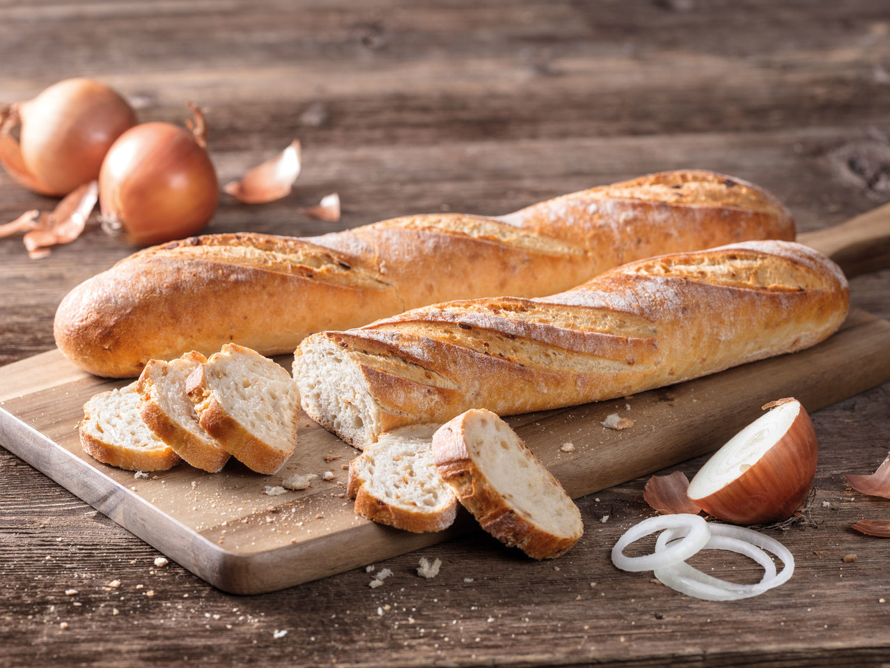 Österreichisches Zwiebel-Baguette