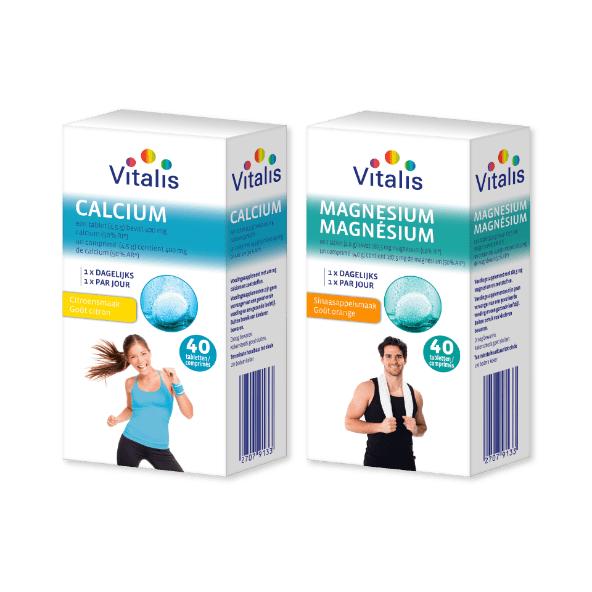 Calcium- of magnesiumtabletten, 40 st.