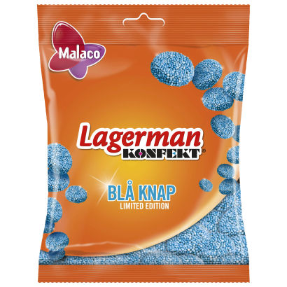 Konfekt Blå Knap