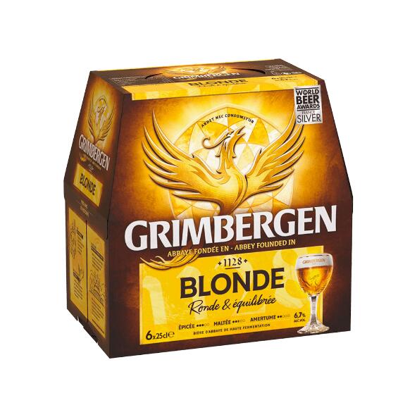 GRIMBERGEN(R) 				Biere Blonde d'Abbaye Grimbergen 6.7°