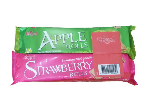 Apple & strawberry rolls