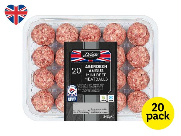 Deluxe 20 Aberdeen Angus Mini British Beef Meatballs