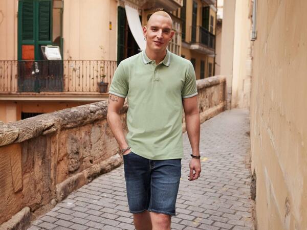Herren Sweat Denim Bermudas
