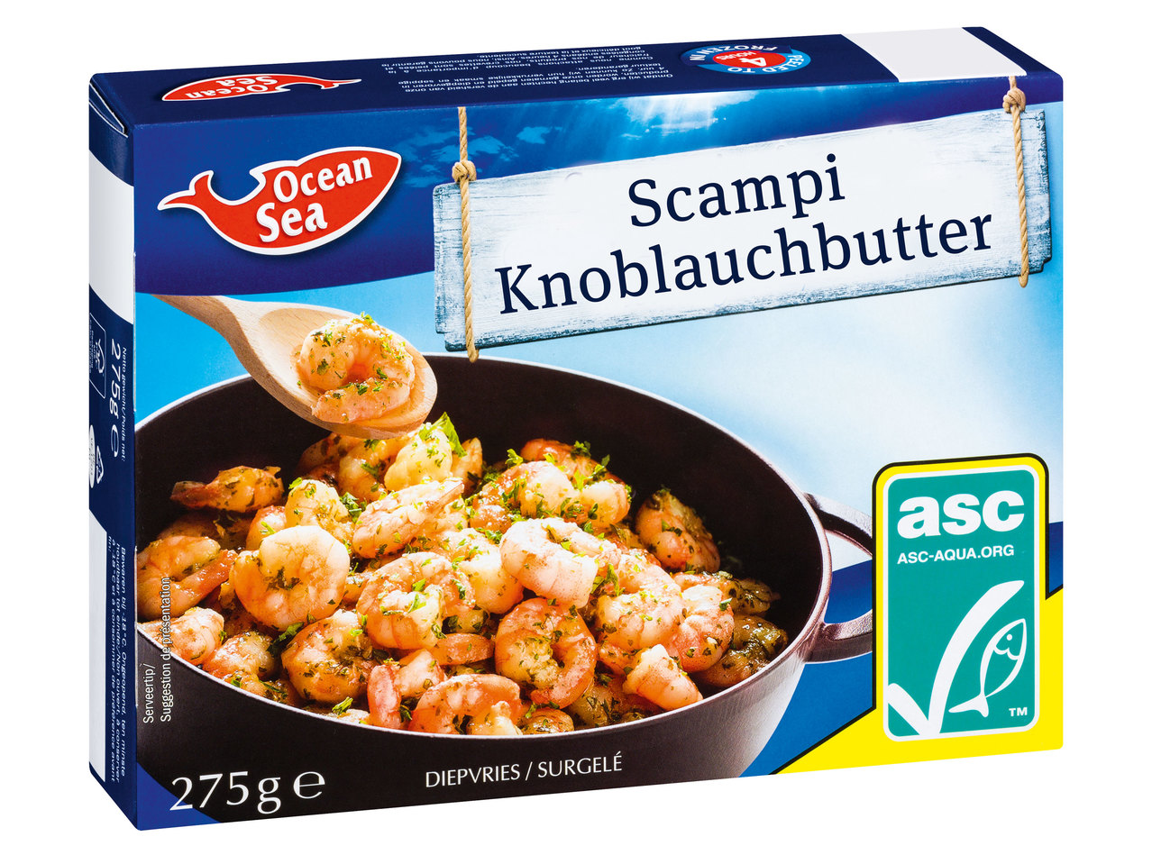 OCEAN SEA ASC Scampi Knoblauchbutter
