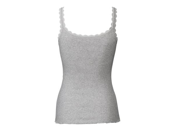 Ladies' Ribbed Vest Tops, 3 pieces