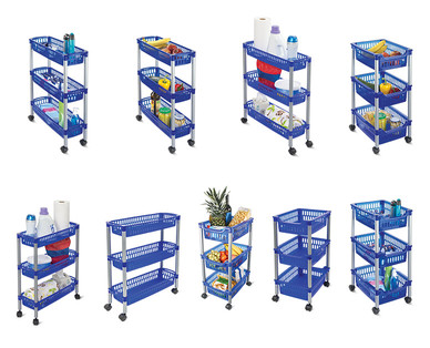 Easy Home 3-Tier Rolling Cart