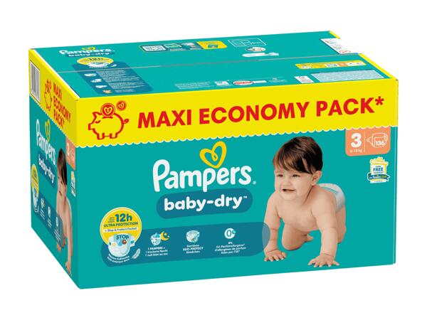 Couches Pampers baby-dry pack maxi taille 3
