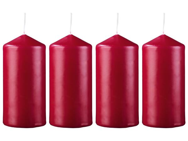 Scented Candle In Glass Jar or Christmas Pillar Candles, 2, 4 or 6 Pieces