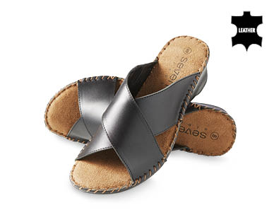 Ladies Leather Comfort Sandals