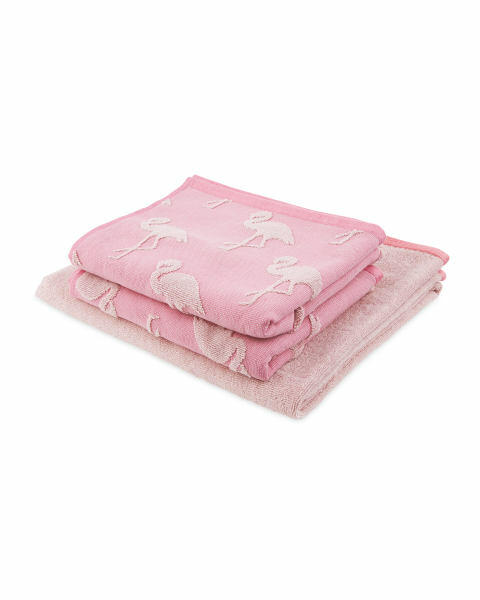 Botanical Flamingo Towel