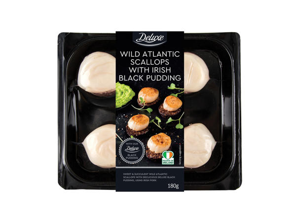 Scallops with Deluxe Black Pudding