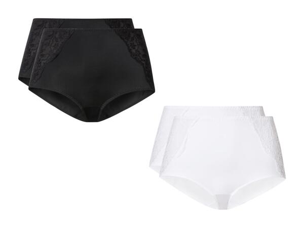 Culottes gainantes avec dentelle, set de 2