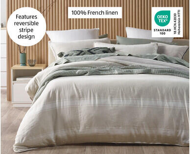 French Linen Quilt Cover Set King Size