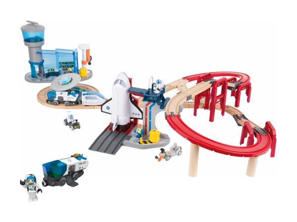 Chemin de fer en bois "Station spatiale"