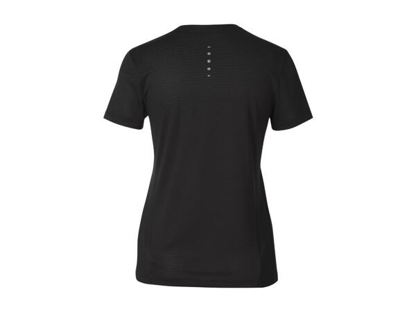 CRIVIT Ladies' Black Short Sleeve Sports Top