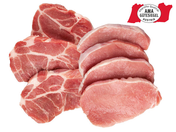 Frische Schopf- oder Karree-Steaks