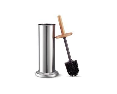 Easy Home Bamboo Step Bin or Toilet Brush