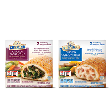 Kirkwood Stuffed Chicken Florentine or Cordon Bleu