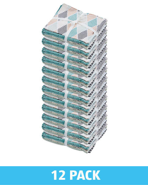6 Green Aztec Fat Quarters 12 Pack
