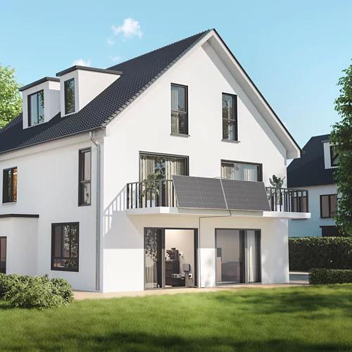 ECOFLOW Centrale elettrica da balcone 2 x 100 W pannello solare rigido con inverter, EFWN511B