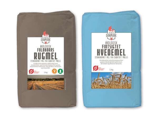 Økologisk hvede- eller rugmel