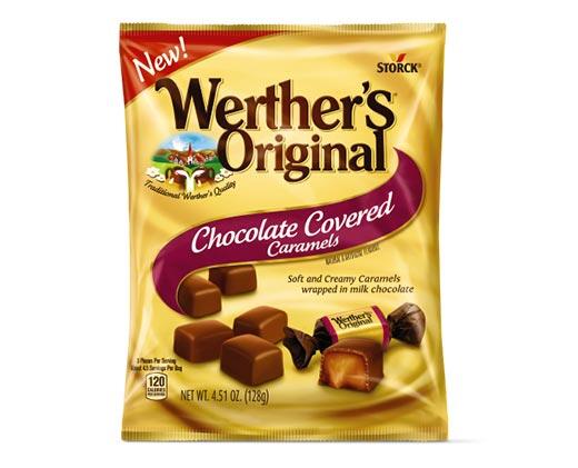 Werther's Original 
 Chocolate Covered or Vanilla Creme Soft Caramels