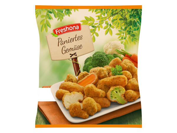 FRESHONA Paniertes Gemüse oder panierte Champignons