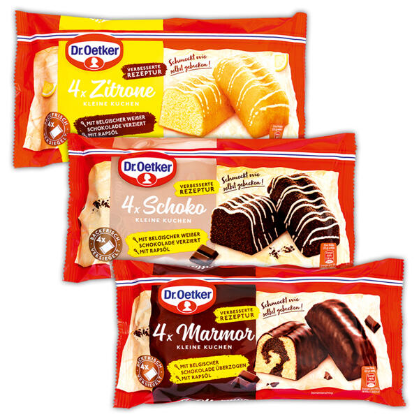 4 kleine Rührkuchen