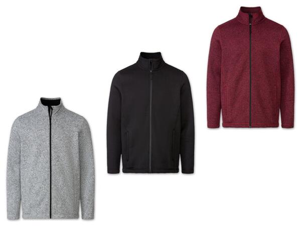 Herren Strickfleecejacke